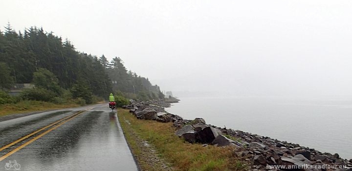 Mit dem Fahrrad von Tillamook nach Lincoln City. Radtour Pazifikküste Vancouver - San Francisco