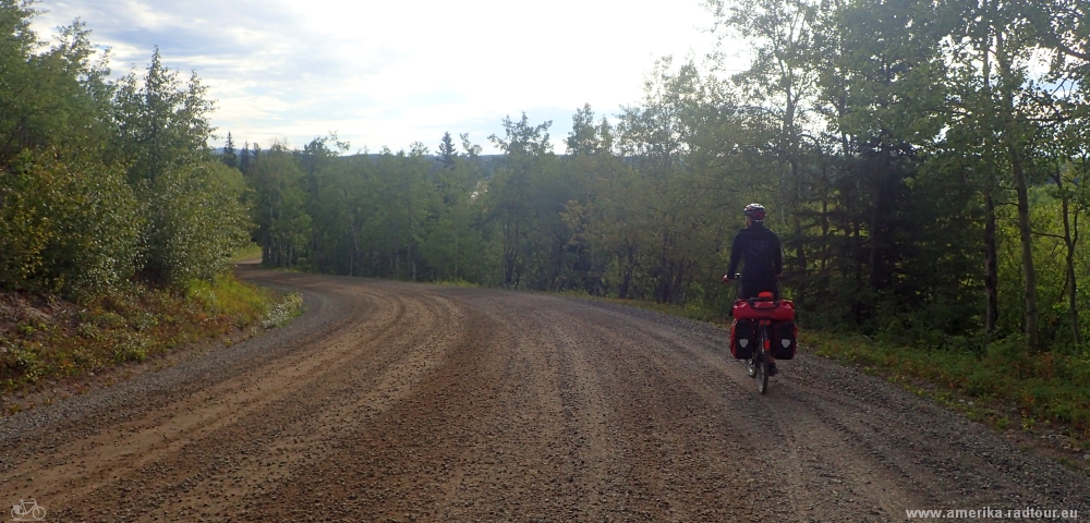 YCycling from Vanderhoof to Prince George.  Yellowhead Highway by bicycle.