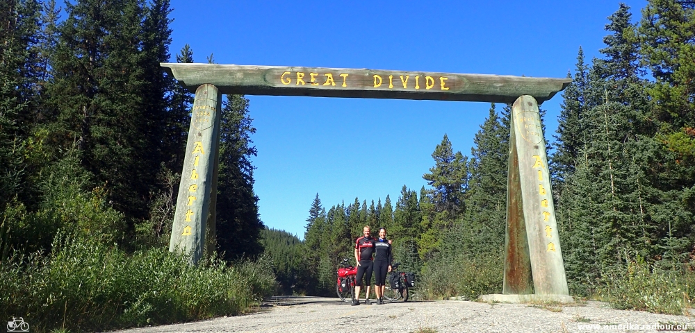 Mit dem Fahrrad von Lake Louise nach Golden. Radtour über den Trans Canada Highway.