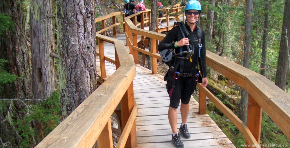 Mit dem Fahrrad von Pemberton nach Whistler. Radtour über den Sea to Sky Highway / Highway99. 