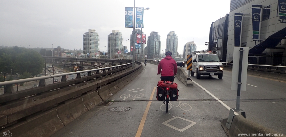 Cycling from Squamish to Vancouver. Sea to Sky Highway / Highway99 by bicycle.