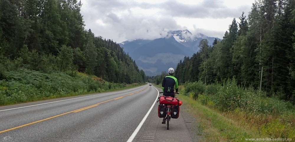 British Columbia and Yukon by bicycle: cycling from Smithers to Whitehorse - stage 02/2017 from New Hazelton to Terrace via Yellowhead Highway. 