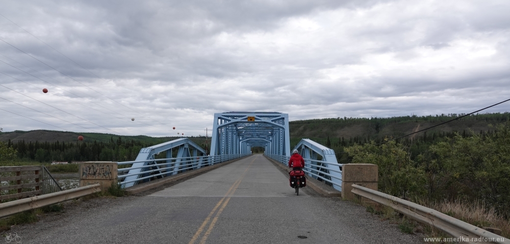 Cycling from Whitehorse to Anchorage. 