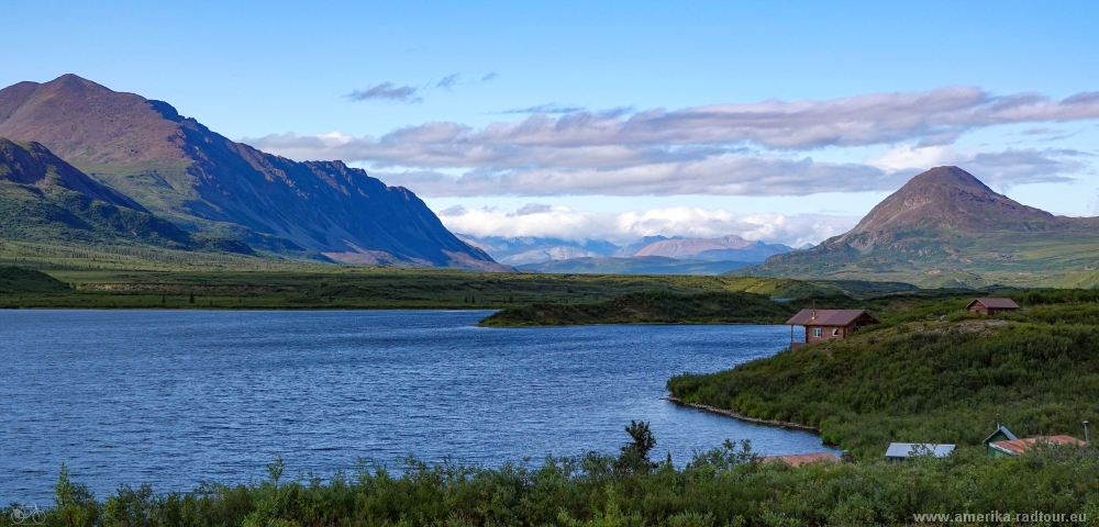 Mit dem Fahrrad über den Denali Highway von Paxson nach Cantwell.  