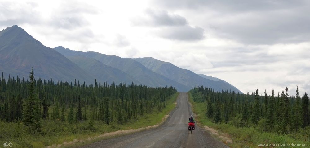 Cycling Denali Highway.   