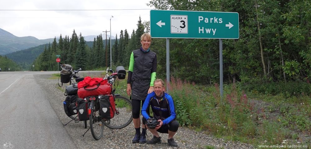 Mit dem Fahrrad über den Denali Highway.  