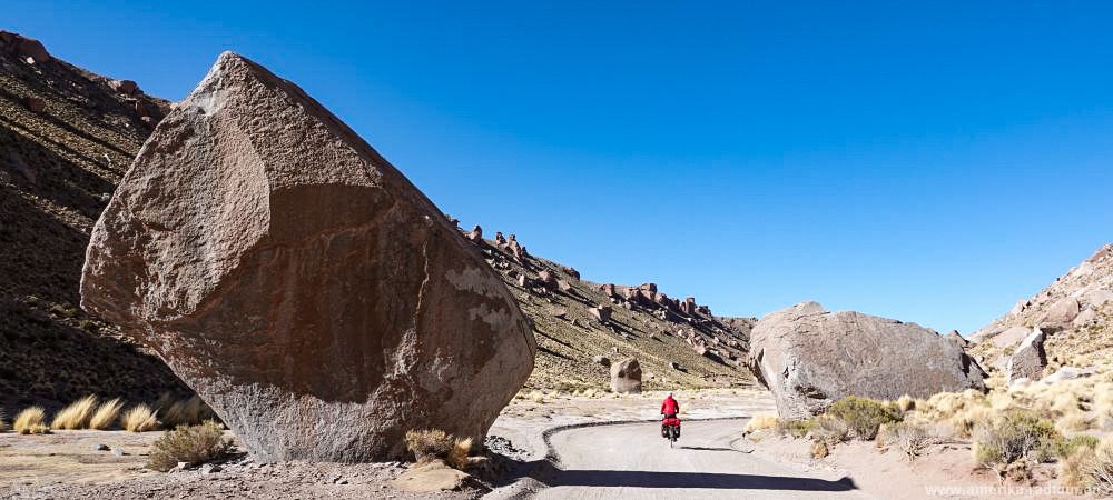 Cycling Argentinas Ruta 40 from Susques to San Antonio de los Cobres.       