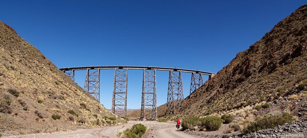 Cycling Ruta 40 to the Viaducto la Polvorilla, San Antonio de los Cobres.   