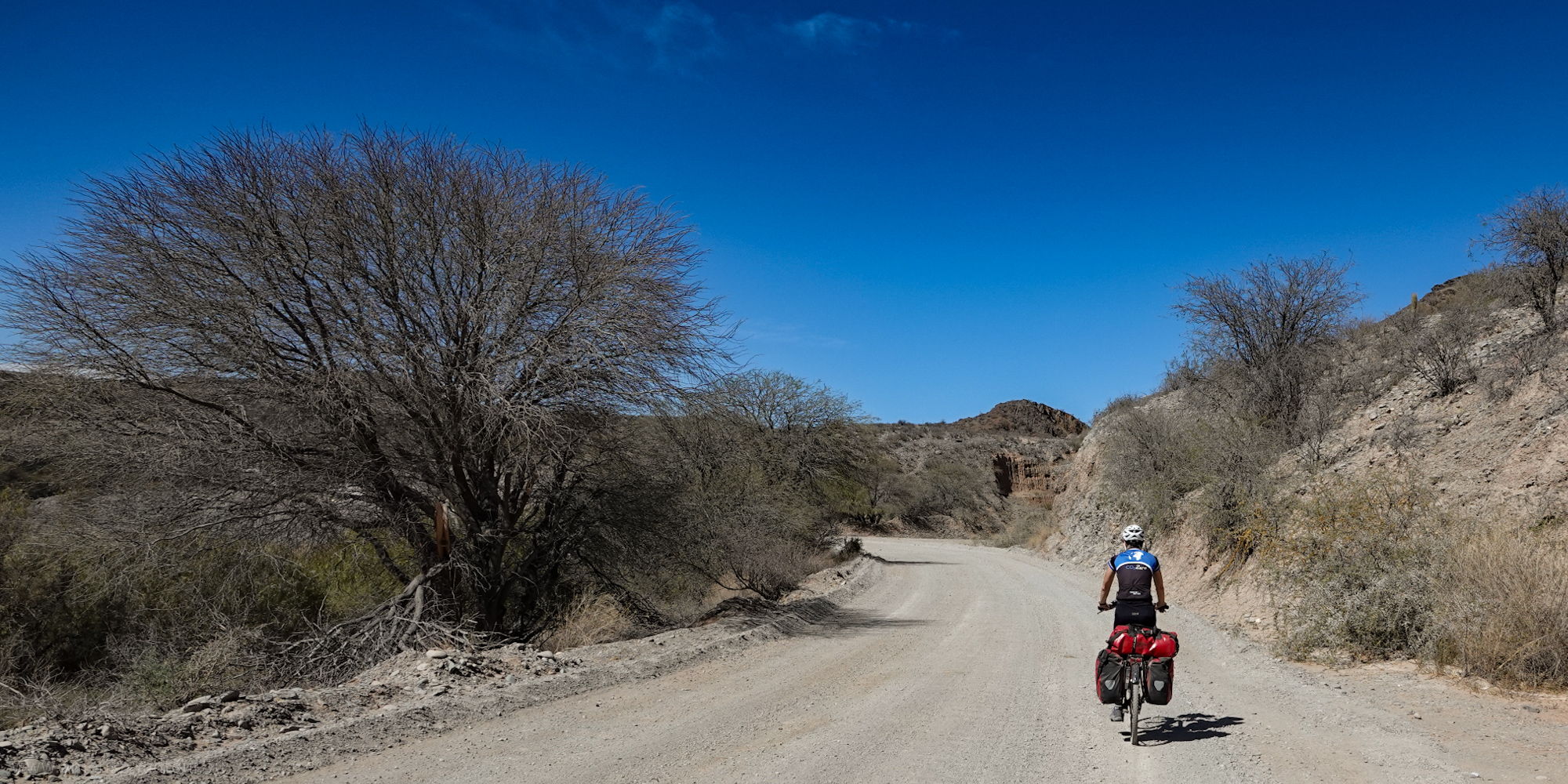 Mit dem Fahrrad über die Ruta40 von La Poma nach Payogasta.   