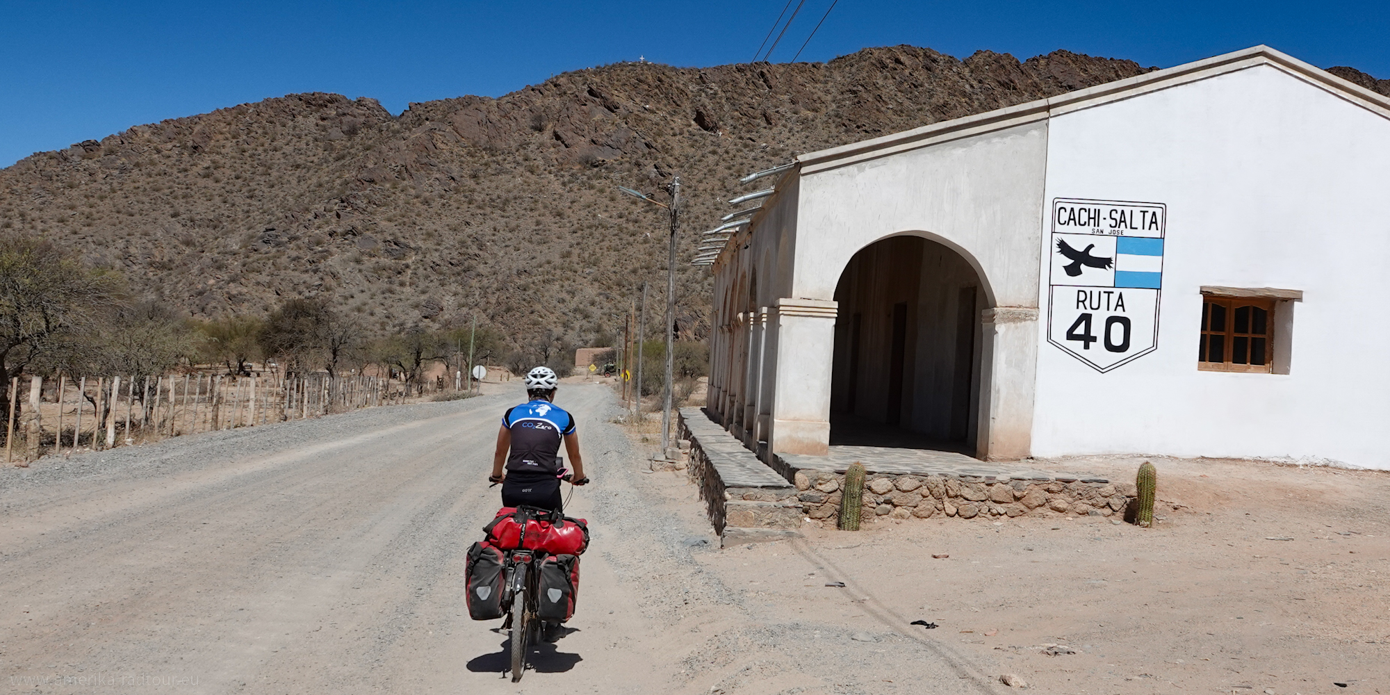 Mit dem Fahrrad über die Ruta40 von La Poma nach Payogasta.   