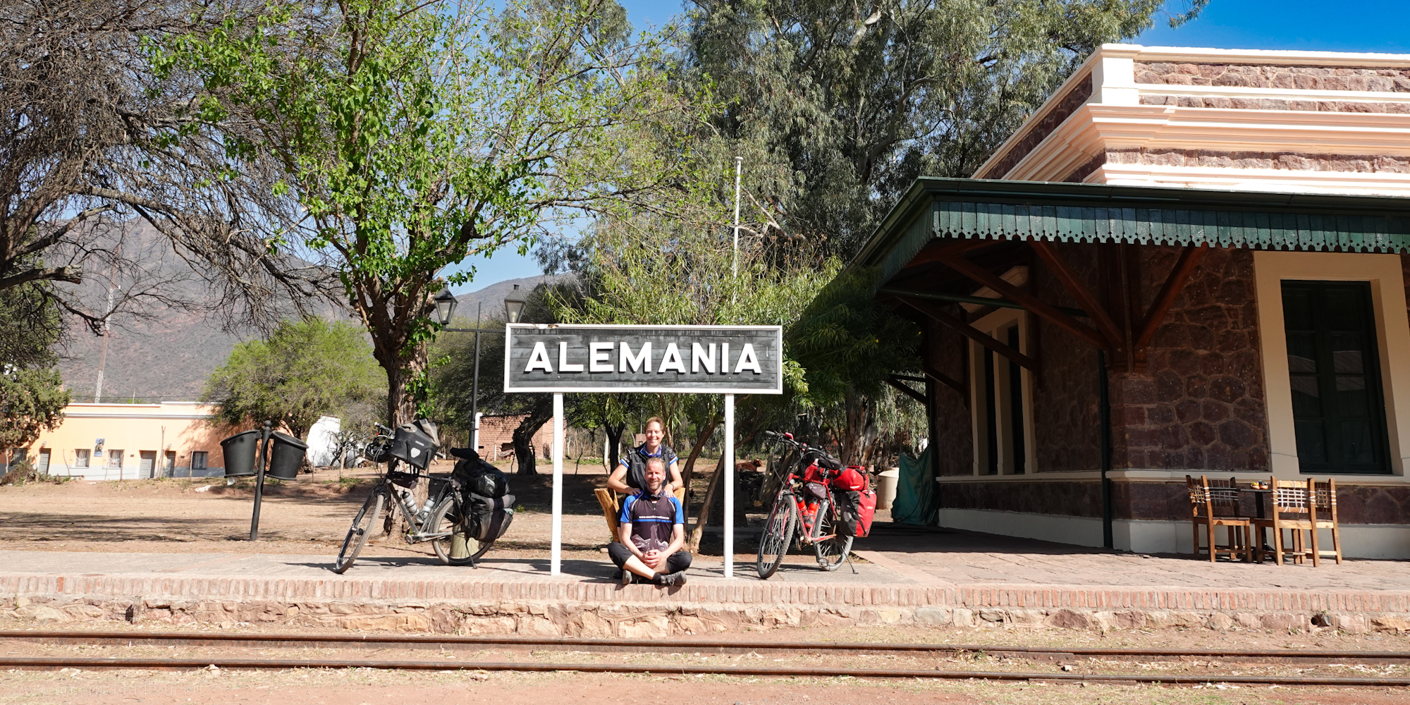 Mit dem Fahrrad von Cafayate nach Alameania (Salta).  